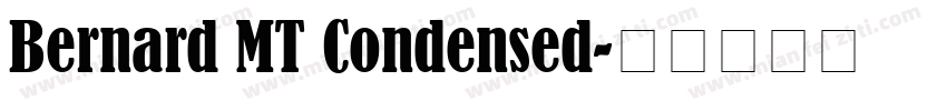 Bernard MT Condensed字体转换
